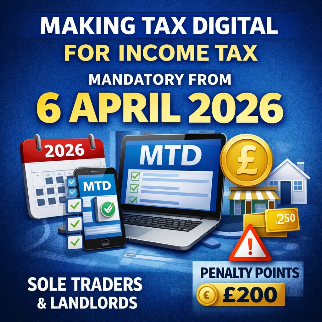 Making Tax Digital for Income Tax Goes Live From 6 April 2026